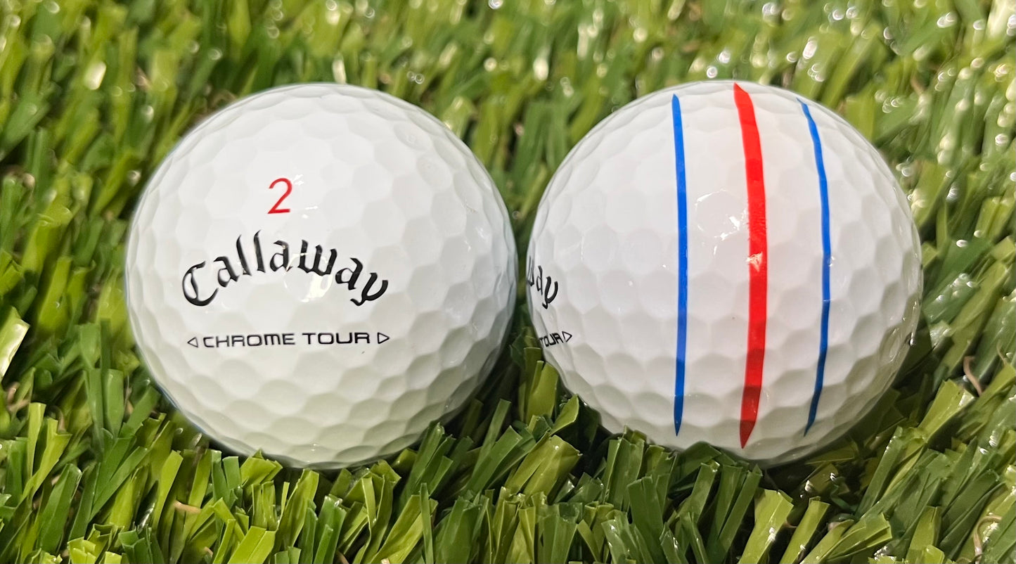 Callaway Chrome Tour Triple Track White- Baker's Dozen in Mesh Bag