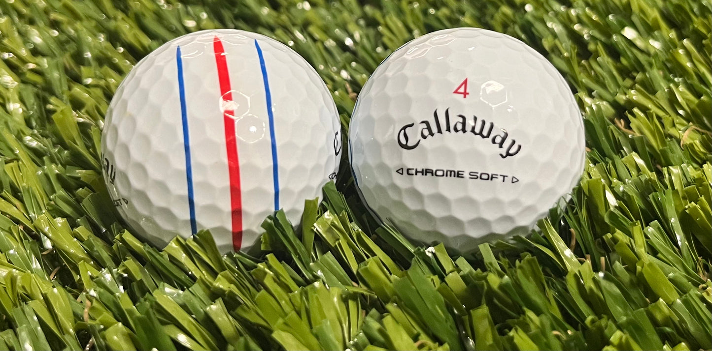 Callaway Chrome Soft Triple Track White- Baker's Dozen in Mesh Bag