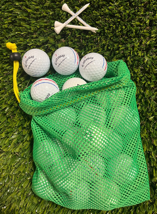 Callaway Chrome Soft Triple Track White-  Baker's Dozen in Mesh Bag