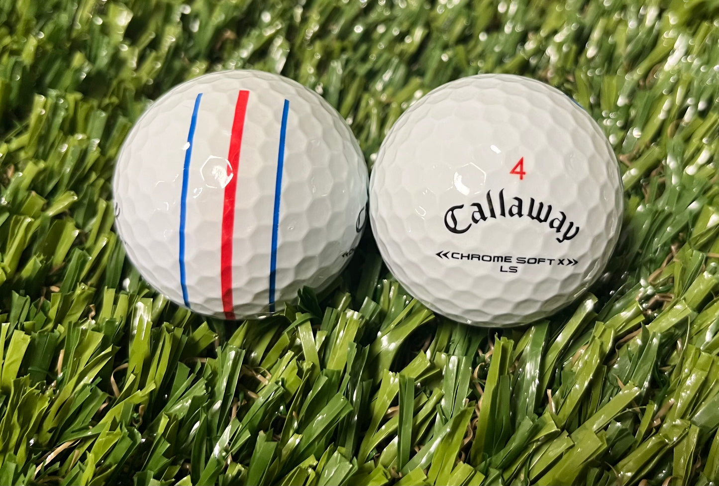 Callaway Chrome Soft X-LS Triple Track White - Baker's Dozen in Mesh Bag