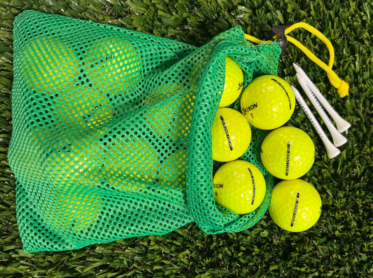 Srixon Q-Star Tour Yellow - Baker's Dozen in Mesh Bag