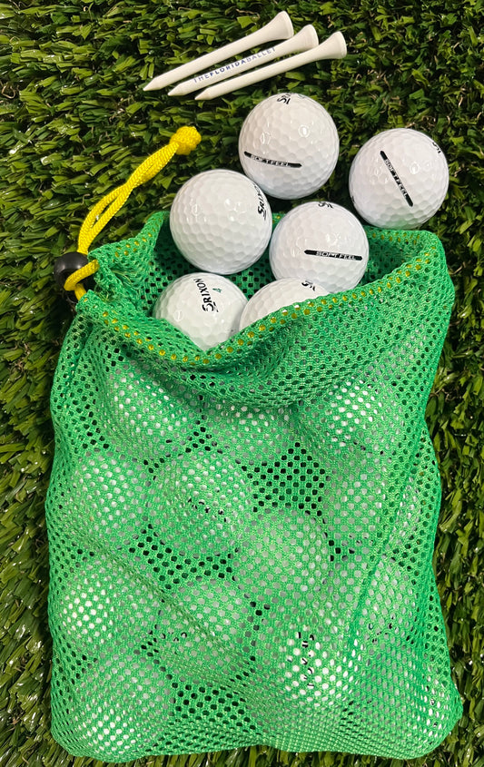 Srixon Soft Feel White - 1 dozen in Mesh Bag