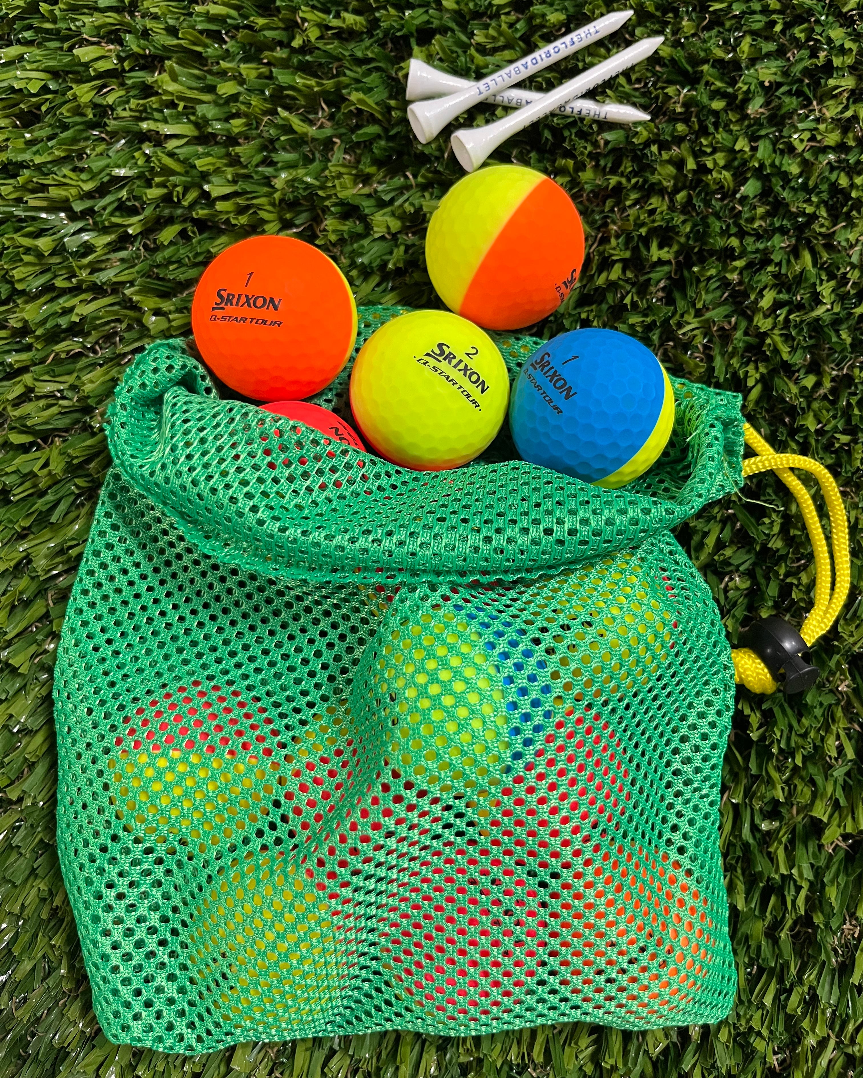 Srixon Q-Star Tour Divide Matte Variety Colors - Dozen in Mesh Bag