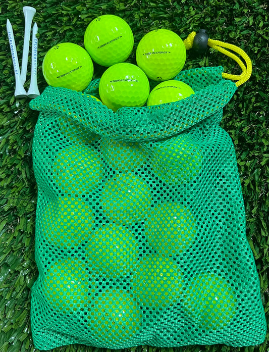 TaylorMade Tour Response Yellow - 1 dozen in Mesh Bag